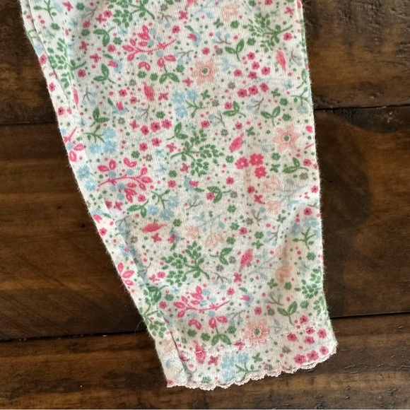 Carter’s Floral Baby Pants with Bunny Patch - Picture 3 of 4